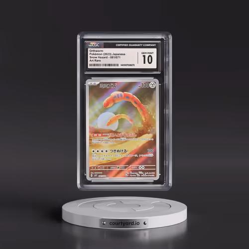 2023 Pokémon Sv2p-Snow Hazard #081 Orthworm - Art Rare (CGC 10 GEM MINT)
