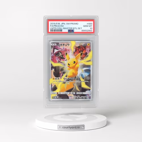 2019 Pokémon SM Promo #400 Pikachu - Full Art Limited Collection Master Battle Set (PSA 10 GEM MINT)