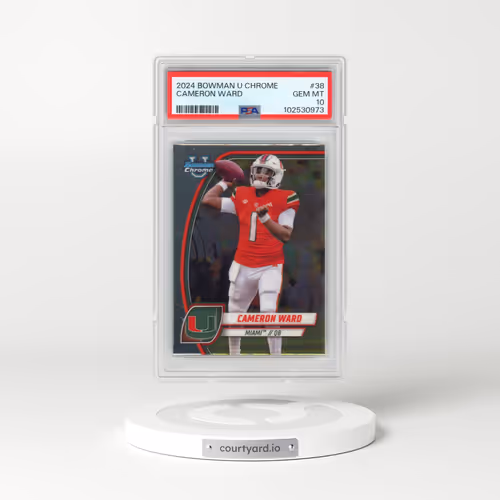 2024 Bowman University Chrome #38 Cameron Ward (PSA 10 GEM MINT)