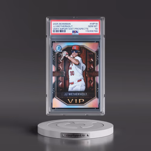 2025 Bowman Very Important Prospects #VIP18 JJ Wetherholt (PSA 10 GEM MINT)