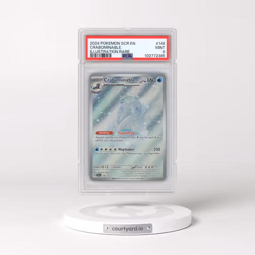 2024 Pokémon Scr EN-Stellar Crown #149 Crabominable - Illustration Rare (PSA 9 MINT)