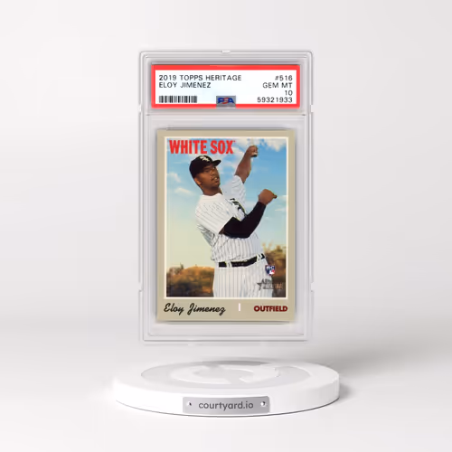 2019 Topps Heritage #516 Eloy Jimenez (PSA 10 GEM MINT)