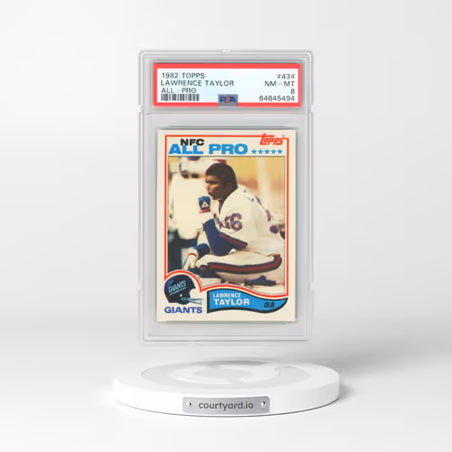 1982 Topps #434 Lawrence Taylor - All-Pro (PSA 8 NM-MT)