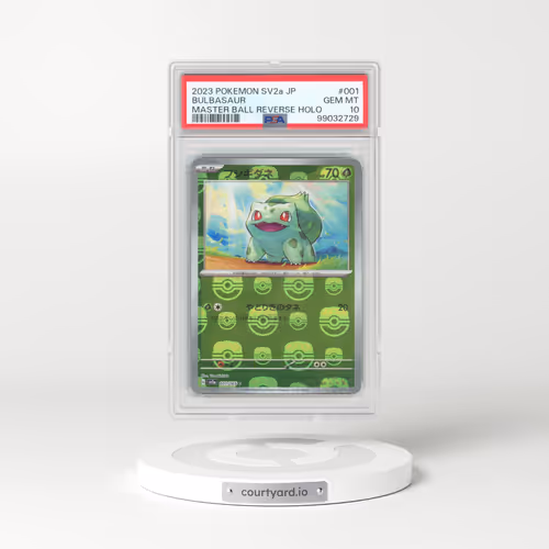 2023 Pokémon Sv2a-Pokemon 151 #001 Bulbasaur - Reverse Holo Master Ball (PSA 10 GEM MINT)