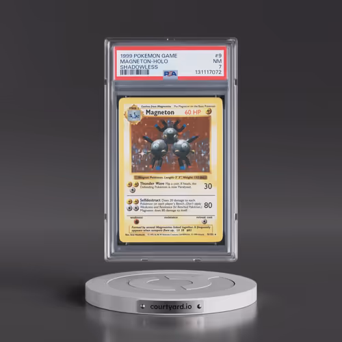 1999 Pokémon Game #9 Magneton - Holo Shadowless (PSA 7 NM)