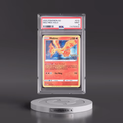 2022 Pokémon Go #012 Moltres - Holo (PSA 9 MINT)