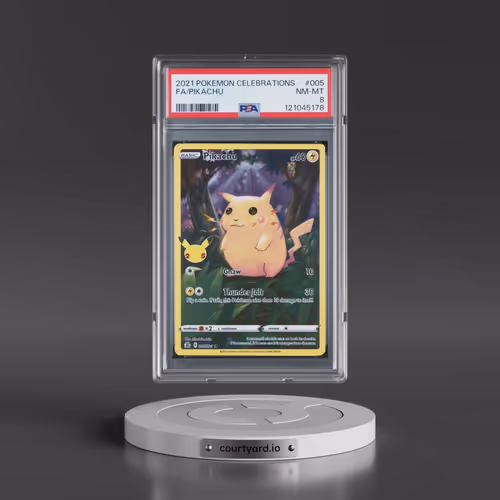 2021 Pokémon Celebrations #005 Pikachu - Full Art (PSA 8 NM-MT)