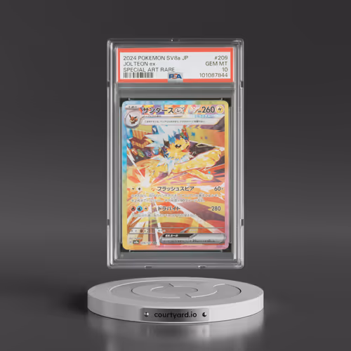 2024 Pokémon Sv8a-Terastal Fest EX #209 Jolteon EX - Holo Special Art Rare (PSA 10 GEM MINT)