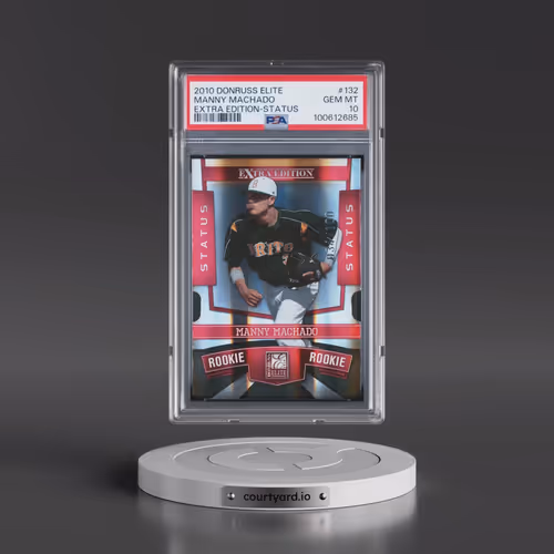 2010 Donruss Elite Extra Edition #132 Manny Machado - Status (PSA 10 GEM MINT)