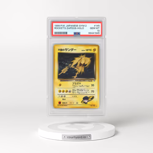 1999 Pokémon Gym 2 #145 Rocket's Zapdos - Holo (PSA 10 GEM MINT)