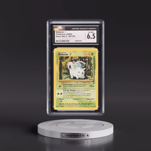 2000 Base Set 2 #82/130 Nidoran â?? (CGC 6.5 EX-NM+)