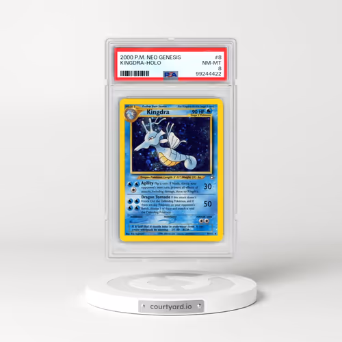 2000 Pokémon Neo Genesis #8 Kingdra - Holo (PSA 8 NM-MT)