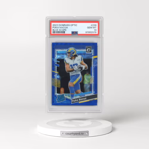 2023 Panini Donruss Optic #238 Puka Nacua - Blue Scope (PSA 10 GEM MINT)
