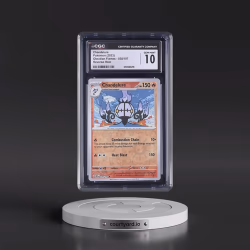 2023 Obsidian Flames - OBF EN #038/197 Chandelure - Reverse Holo (CGC 10 GEM MINT)