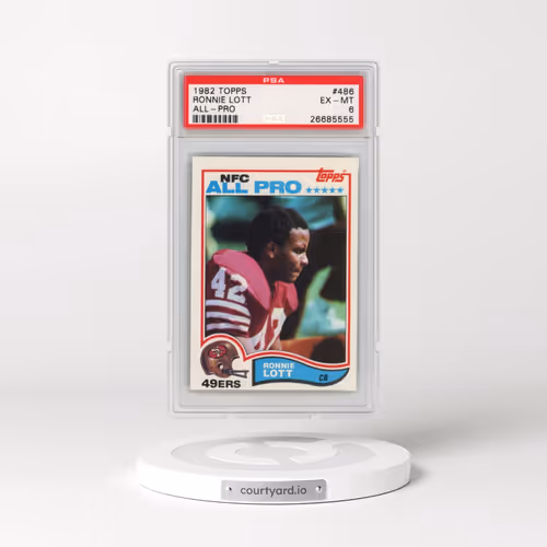 1982 Topps #486 Ronnie Lott - All-Pro (PSA 6 EX-MT)