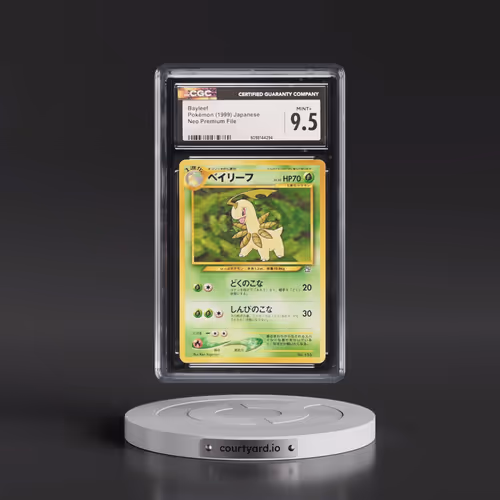 1999 Neo Premium File Bayleef - No Rarity (CGC 9.5 MINT+)