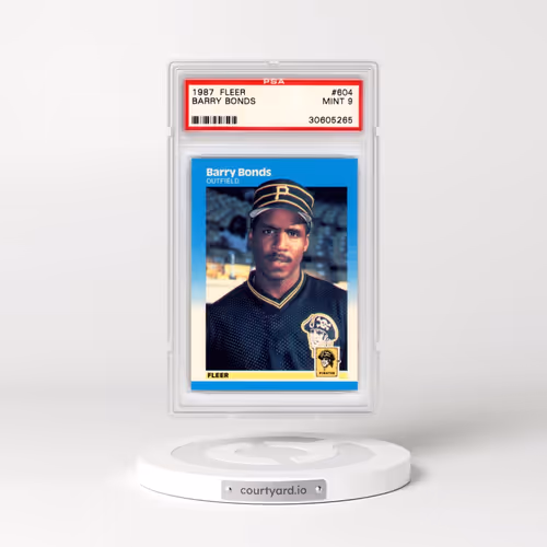 1987 Fleer #604 Barry Bonds (PSA 9 MINT)