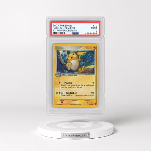 2007 Pokémon EX Power Keepers #12 Raichu - Reverse Foil (PSA 9 MINT)