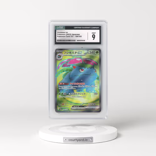 2023 Pokémon Card 151 #184/165 Venusaur ex - Super Rare (CGC 9 MINT)