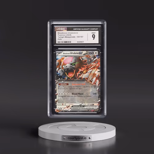 2024 Pokémon Twm EN-Twilight Masquerade #141 Bloodmoon Ursaluna EX - Holo (CGC 9 MINT)