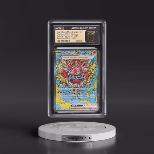 2024 Pokémon Sv8a-Terastal Fest EX #204 Hearthflame Mask Ogerpon EX - Holo Special Art Rare (CGC 10