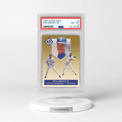 1991 Ultra Gold #4 Ken Griffey Jr (PSA 8 NM-MT)