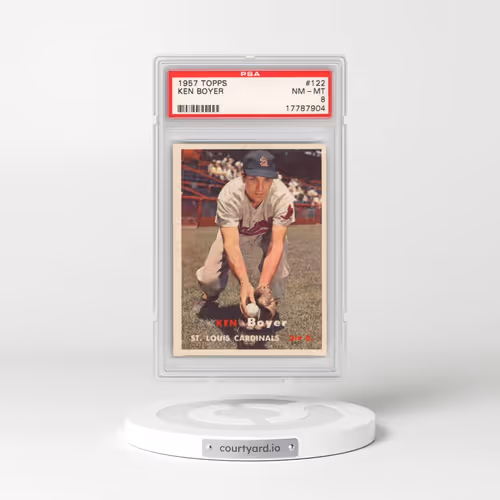 1957 Topps #122 Ken Boyer (PSA 8 NM-MT)
