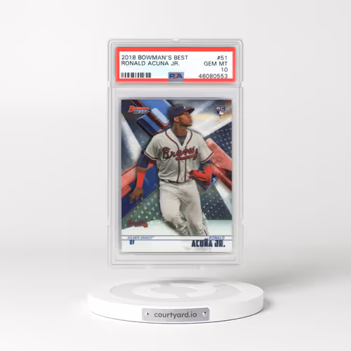 2018 Bowman's Best #51 Ronald Acuna Jr. (PSA 10 GEM MINT)