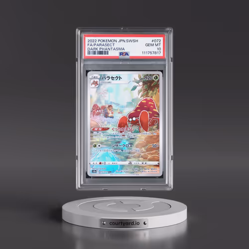 2022 Pokémon Sword & Shield Dark Phantasma #072 Parasect - Full Art (PSA 10 GEM MINT)