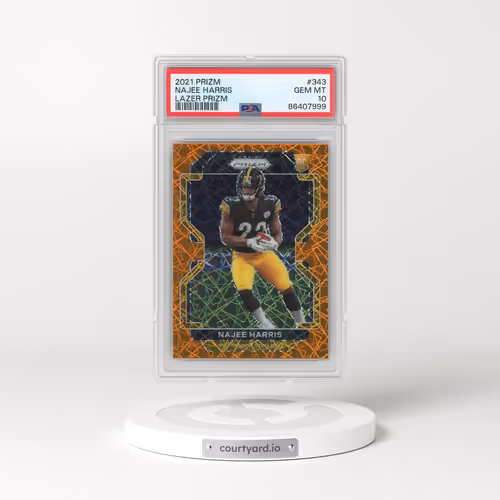 2021 Panini Prizm #343 Najee Harris - Lazer Prizm (PSA 10 GEM MINT)