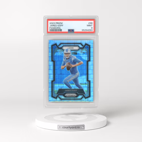 2023 Panini Prizm #98 Jared Goff - Pandora (PSA 9 MINT)