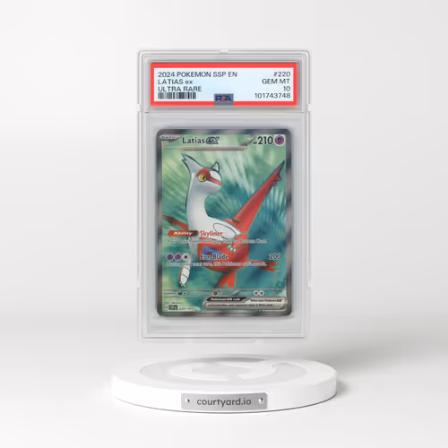 2024 Pokémon Ssp EN-Surging Sparks #220 Latias EX - Holo Ultra Rare (PSA 10 GEM MINT)