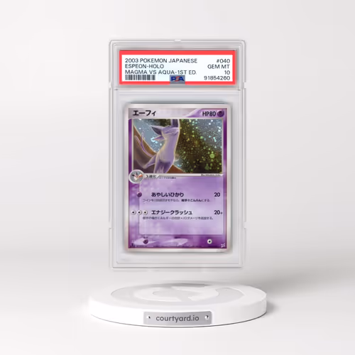 2003 Pokémon Magma VS Aqua #040 Espeon - 1st Edition Holo (PSA 10 GEM MINT)