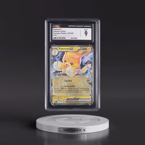 2023 Obsidian Flames - OBF EN #073/197 Pawmot ex - Holo (CGC 9 MINT)