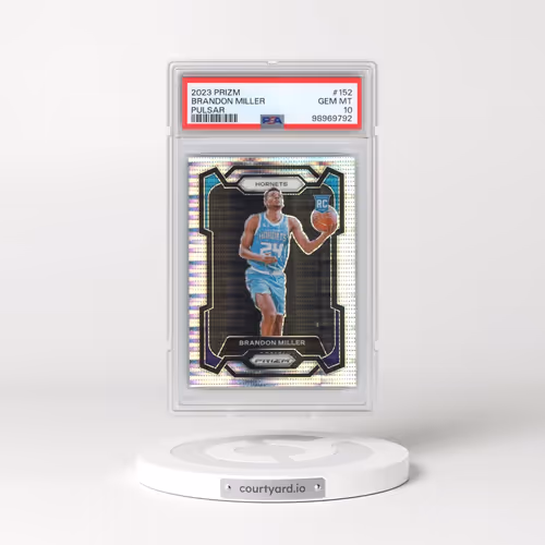 2023 Panini Prizm #152 Brandon Miller - Pulsar (PSA 10 GEM MINT)