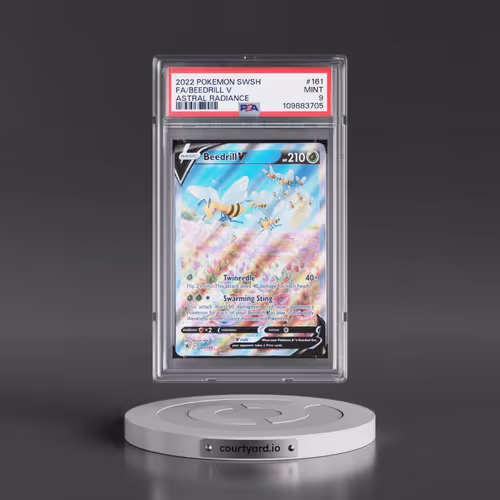 2022 Pokémon Sword & Shield Astral Radiance #161 Beedrill V - Holo Full Art (PSA 9 MINT)