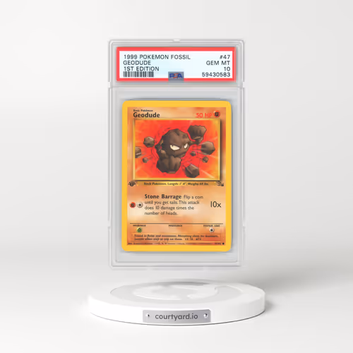 1999 Pokémon Fossil #47 Geodude - 1st Edition (PSA 10 GEM MINT)