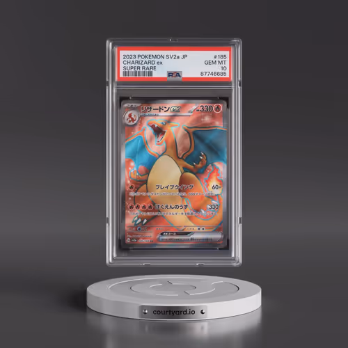 2023 Pokémon Sv2a-Pokemon 151 #185 Charizard EX - Holo Super Rare (PSA 10 GEM MINT)