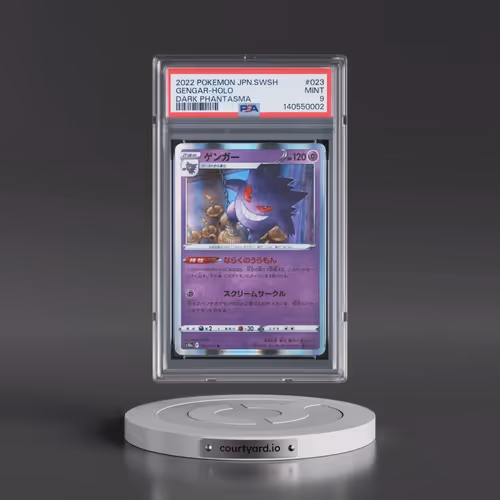 2022 Pokémon Sword & Shield Dark Phantasma #023 Gengar - Holo (PSA 9 MINT)