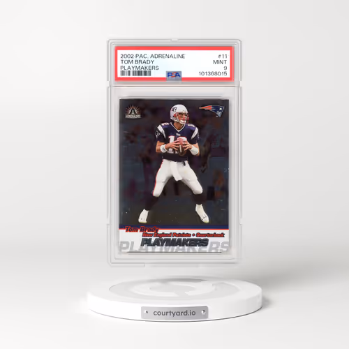 2002 Pacific Adrenaline Playmakers #11 Tom Brady (PSA 9 MINT)