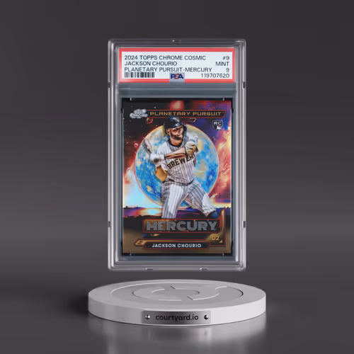 2024 Topps Chrome Cosmic Planetary Pursuit #9 Jackson Chourio - Mercury (PSA 9 MINT)