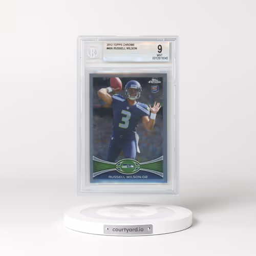 2012 Topps Chrome #40 Russell Wilson - Stands in Background (BGS 9 MINT)