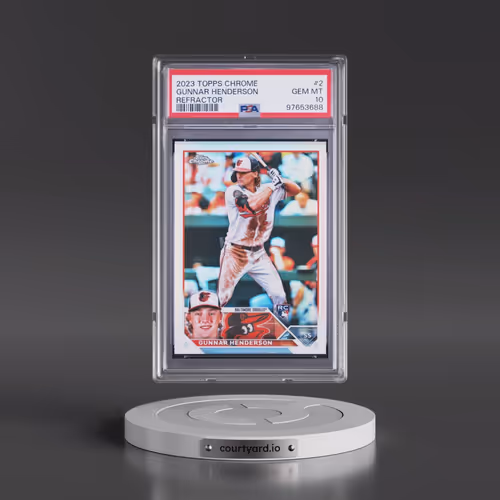 2023 Topps Chrome #2 Gunnar Henderson - Refractor (PSA 10 GEM MINT)