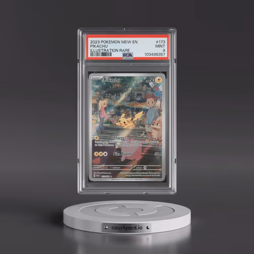 2023 Pokémon Mew EN-151 #173 Pikachu - Illustration Rare (PSA 9 MINT)