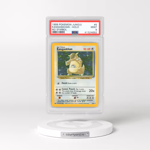 1999 Jungle #5 Kangaskhan - Holo No Set Symbol (PSA 9 MINT)