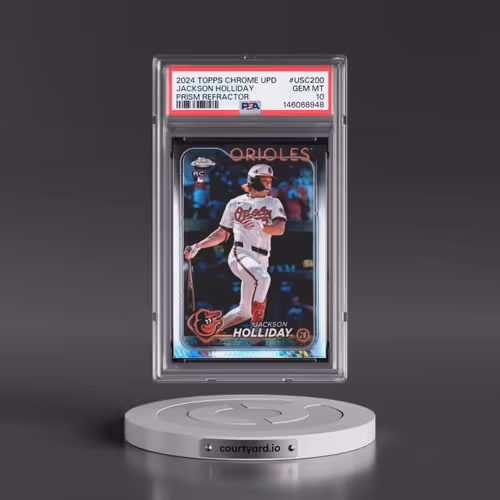 2024 Topps Chrome Update #USC200 Jackson Holliday - Prism Refractor (PSA 10 GEM MINT)