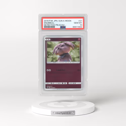 2019 Japanese Detective Pikachu #21 Snubbull (PSA 10 GEM MINT)