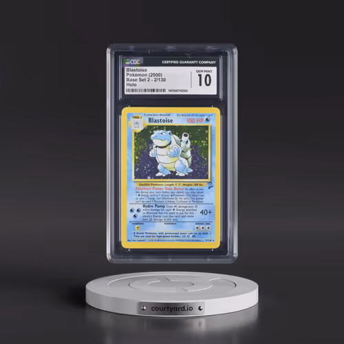 2000 Base Set 2 #2/130 Blastoise - Holo (CGC 10 GEM MINT)
