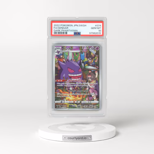 2022 Pokémon Sword & Shield Dark Phantasma #074 Gengar - Full Art (PSA 10 GEM MINT)