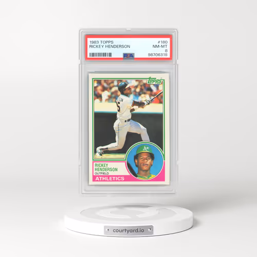 1983 Topps #180 Rickey Henderson (PSA 8 NM-MT)